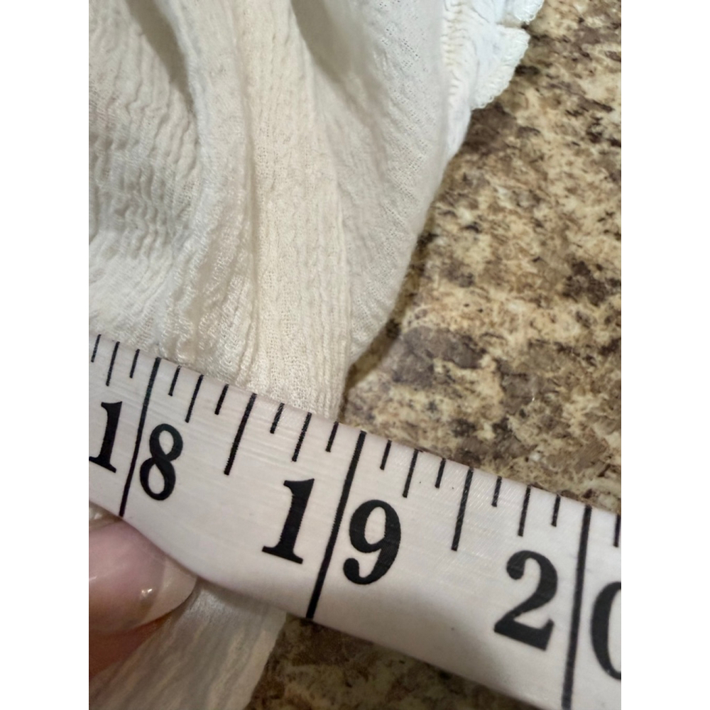 Juniors No Boundaries Blouse L Ivory - Picture 4 of 8